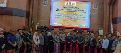 Gelar Rapat Paripurna, DPRD Musi Rawas Tetapkan Ratna Machmud-Suprayitno Bupati Terpilih